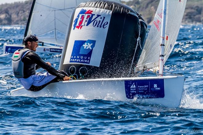 Zsombor Berecz – Runner up at last year’s Europeans he has not shown his full potential this week. Finished 11th in Rio after some early promise and winning one of the windiest races. - Sailing World Cup Hyères ©  Robert Deaves